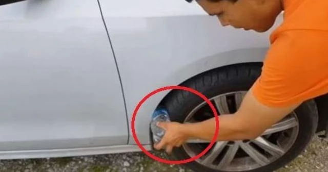 Προσοχή: Αν δείτε πλαστικό μπουκάλι στη ρόδα αυτοκινήτου σας, είστε σε κίνδυνο! (βίντεο)